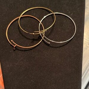 Set of Three Metal Bangles